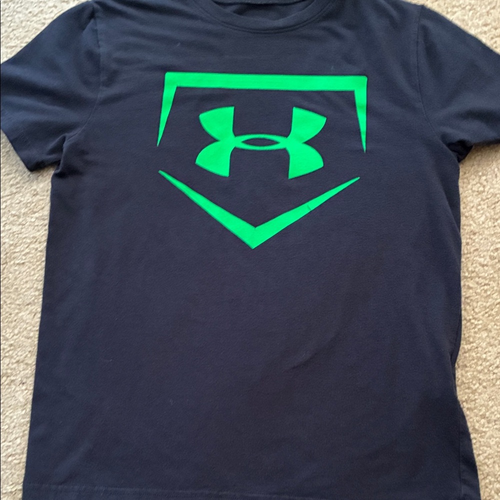 Under Armour  Tee with Vibrant Green Emblem